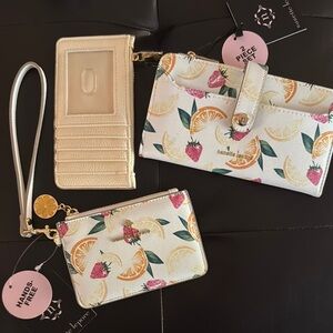 Nanette Lepore Citrus Print Key & Card Holder Set
